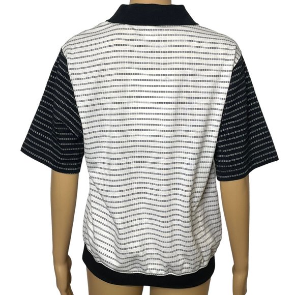 Vintage Blast Petites Women's S PS Blouse Short Sleeve Embroidered Purses Polo S - Picture 8 of 12